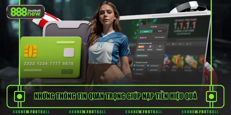 Những thông tin quan trọng giúp nạp tiền hiệu quả